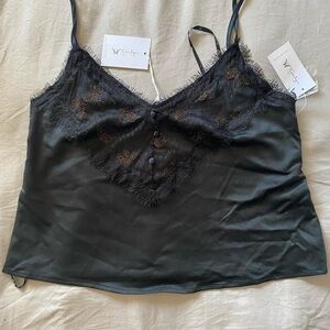 Jessica Simpson Black Lace Camisole Top size XS